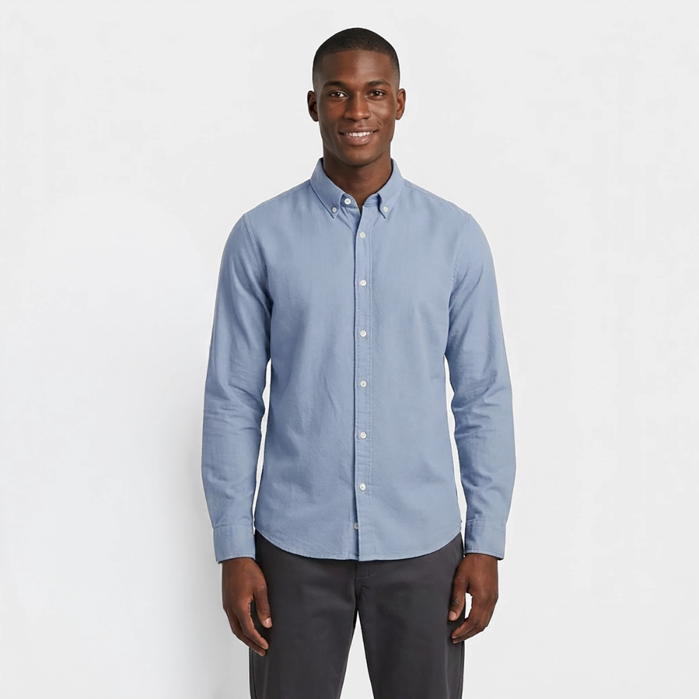 Männer Oxford Hemd von Stanley/Stella - Carolina Blue
