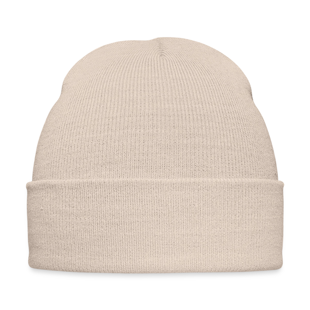 Bestickte Wintermütze - Beige