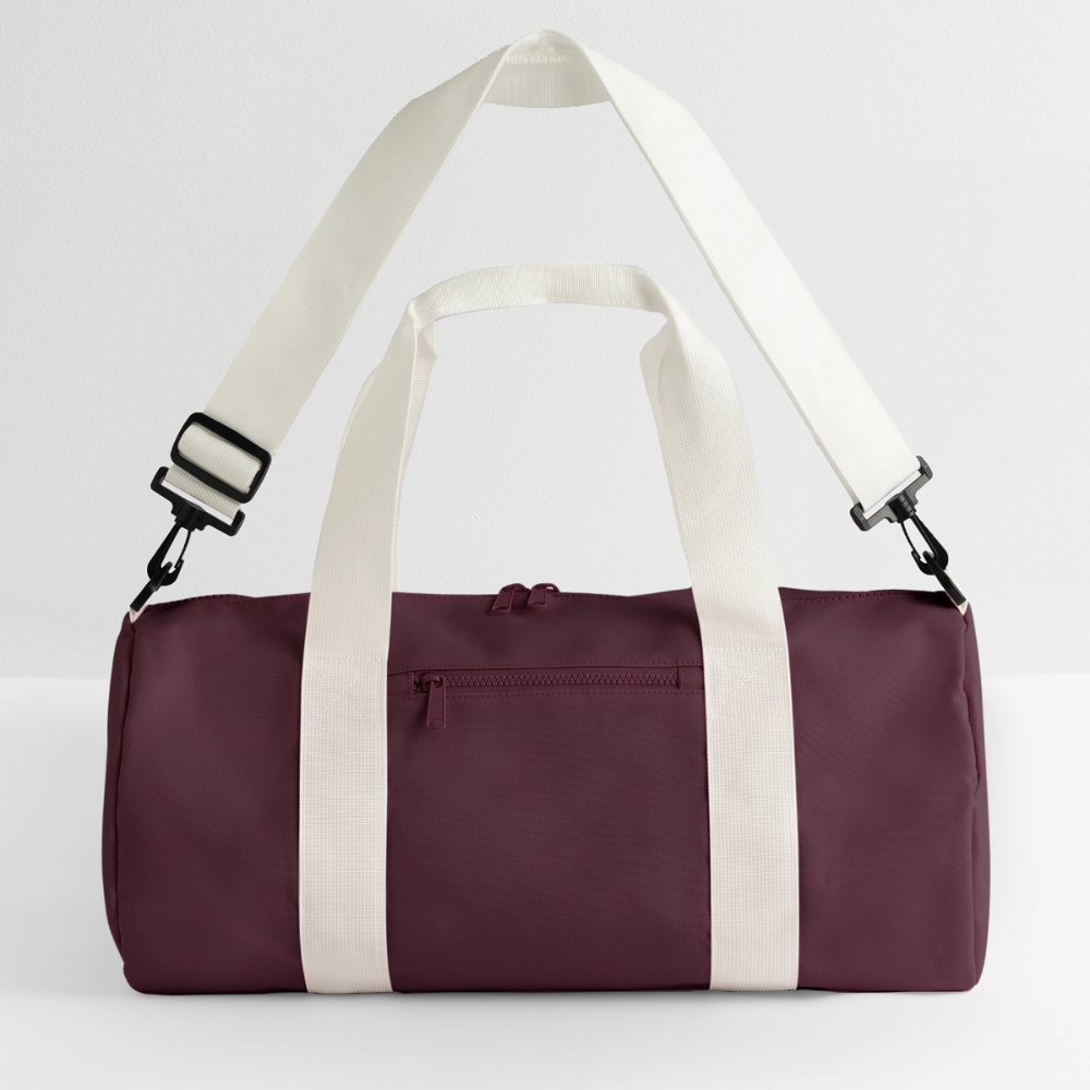 Recycelte Duffel Bag - Bordeaux/Offwhite
