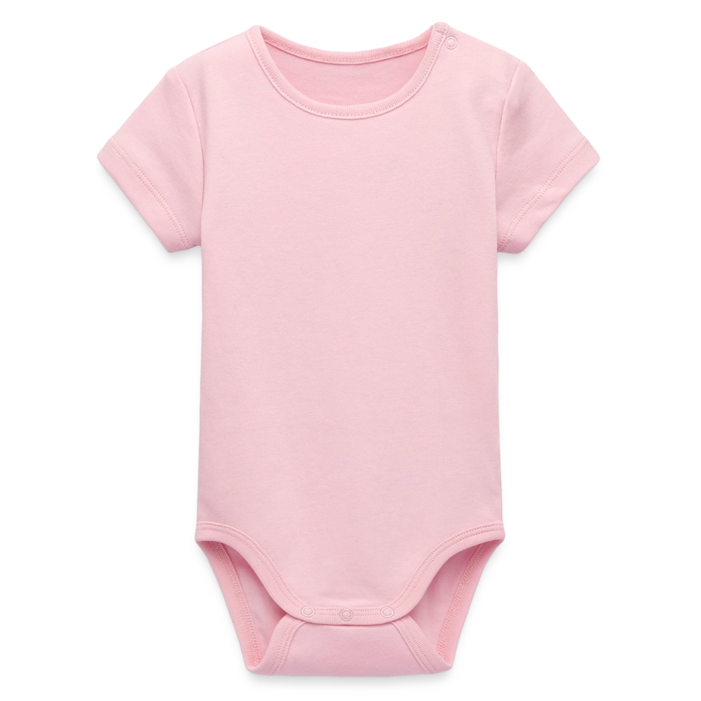 Organic Kurzarm-Babybody von Stanley/Stella - Hellrosa