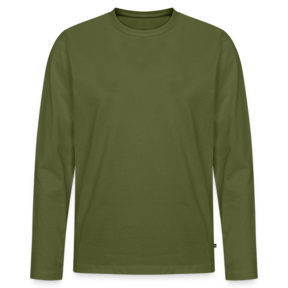 Männer Premium Bio Langarmshirt - Khaki