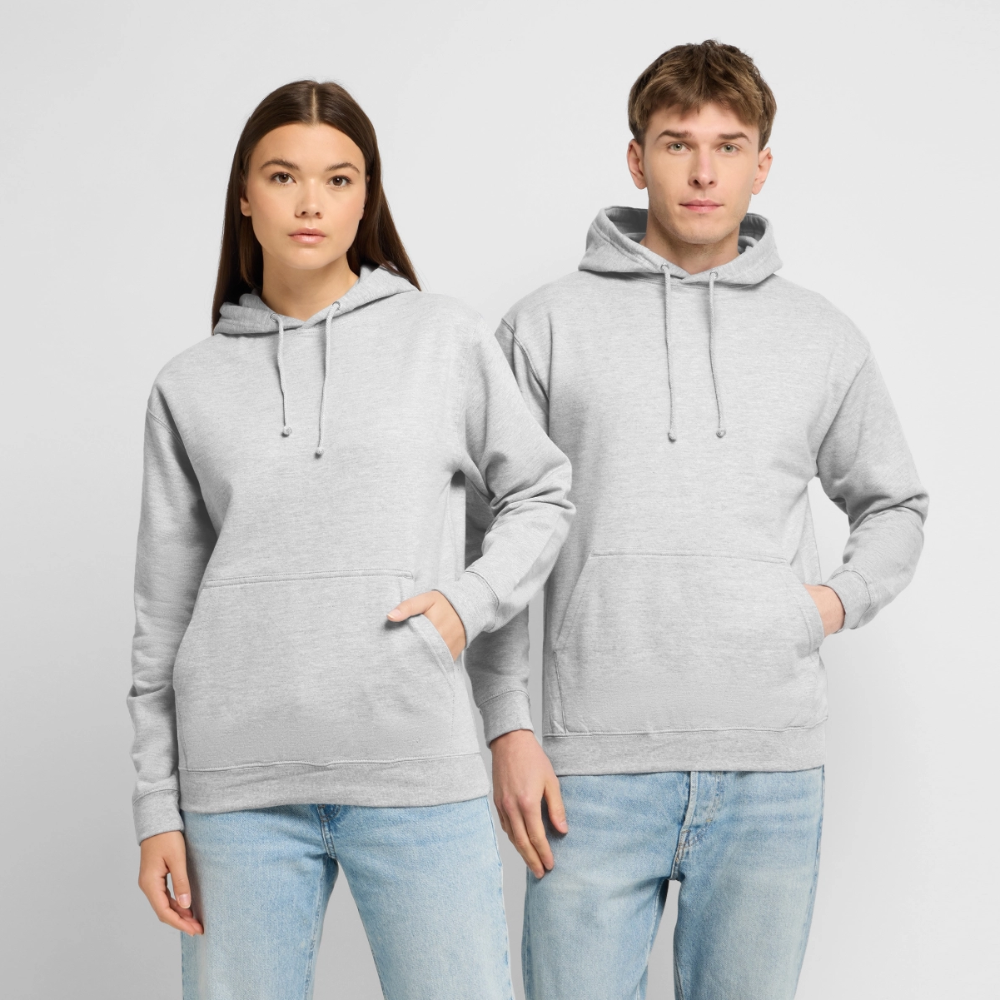 Unisex Hoodie - Hellgrau meliert