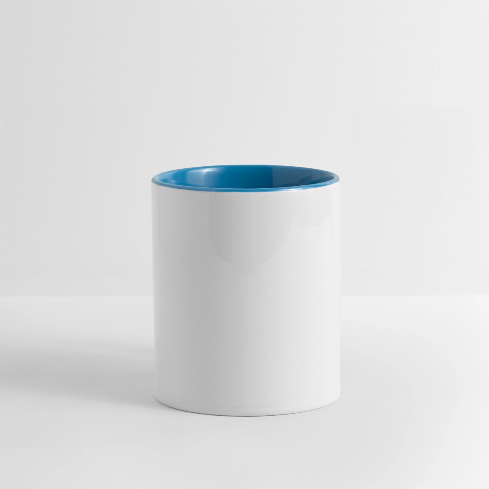 Tasse zweifarbig - Weiß/Hellblau