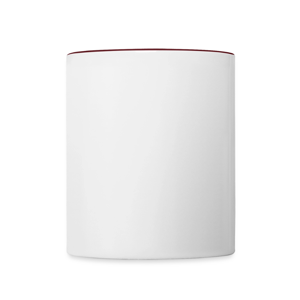 Tasse zweifarbig - Weiß/Rotbraun