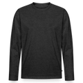 Männer Premium Bio Langarmshirt - Anthrazit meliert
