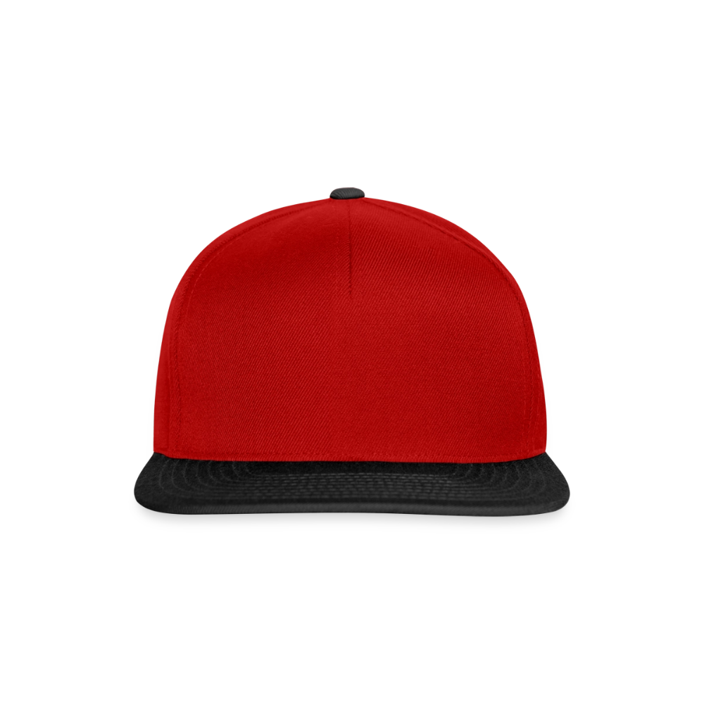 Snapback Cap - Rot/Schwarz