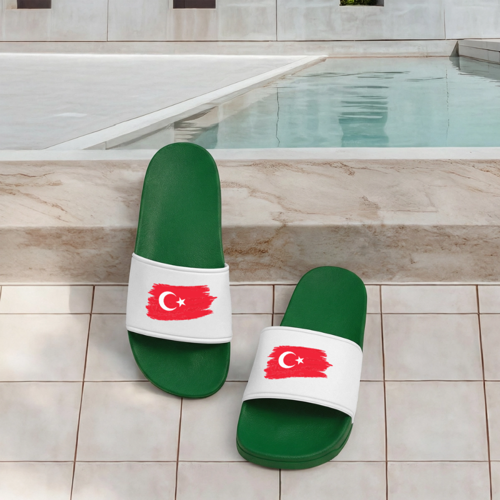 Männer Badelatschen "Türkiye" - Dunkelgrün
