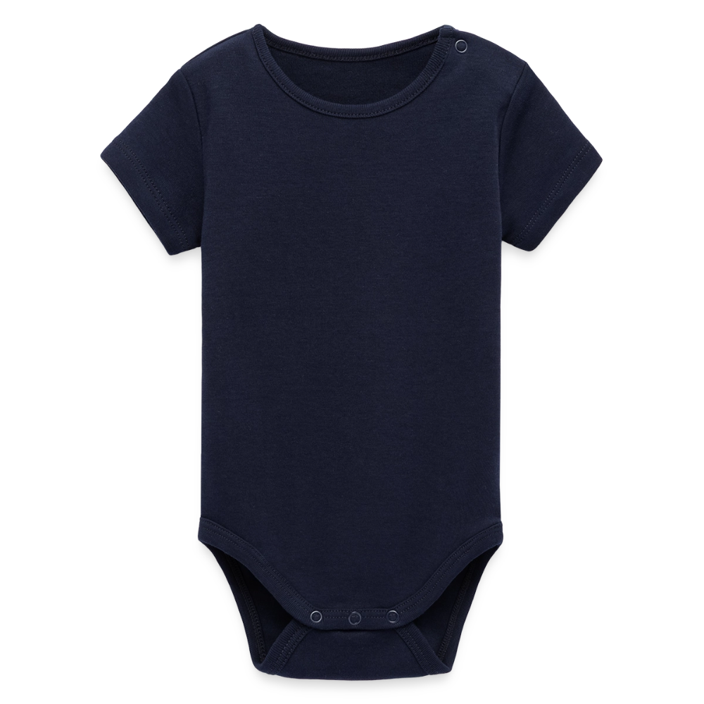 Organic Kurzarm-Babybody von Stanley/Stella - Navy