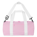 Recycelte Duffel Bag - Rosa/Weiß