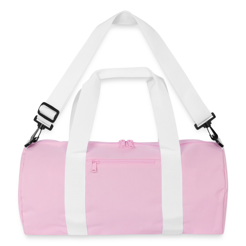 Recycelte Duffel Bag - Rosa/Weiß
