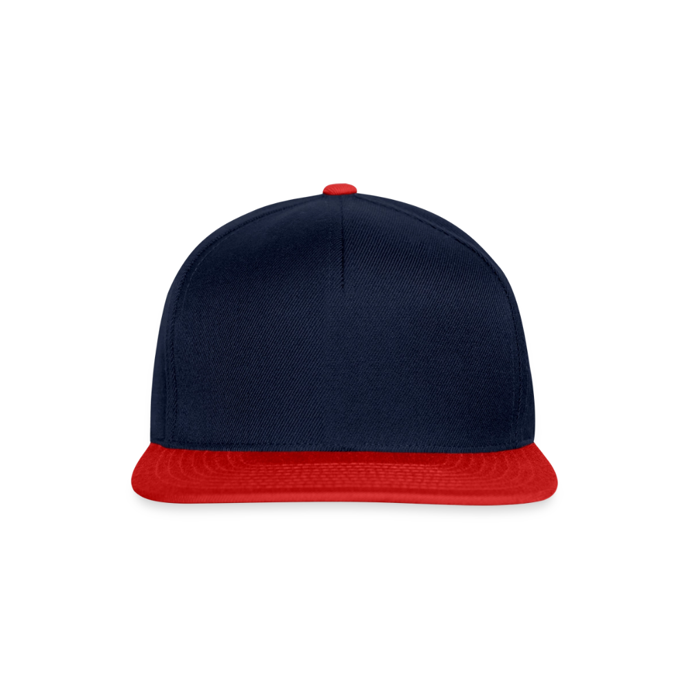 Snapback Cap - Navy/Rot