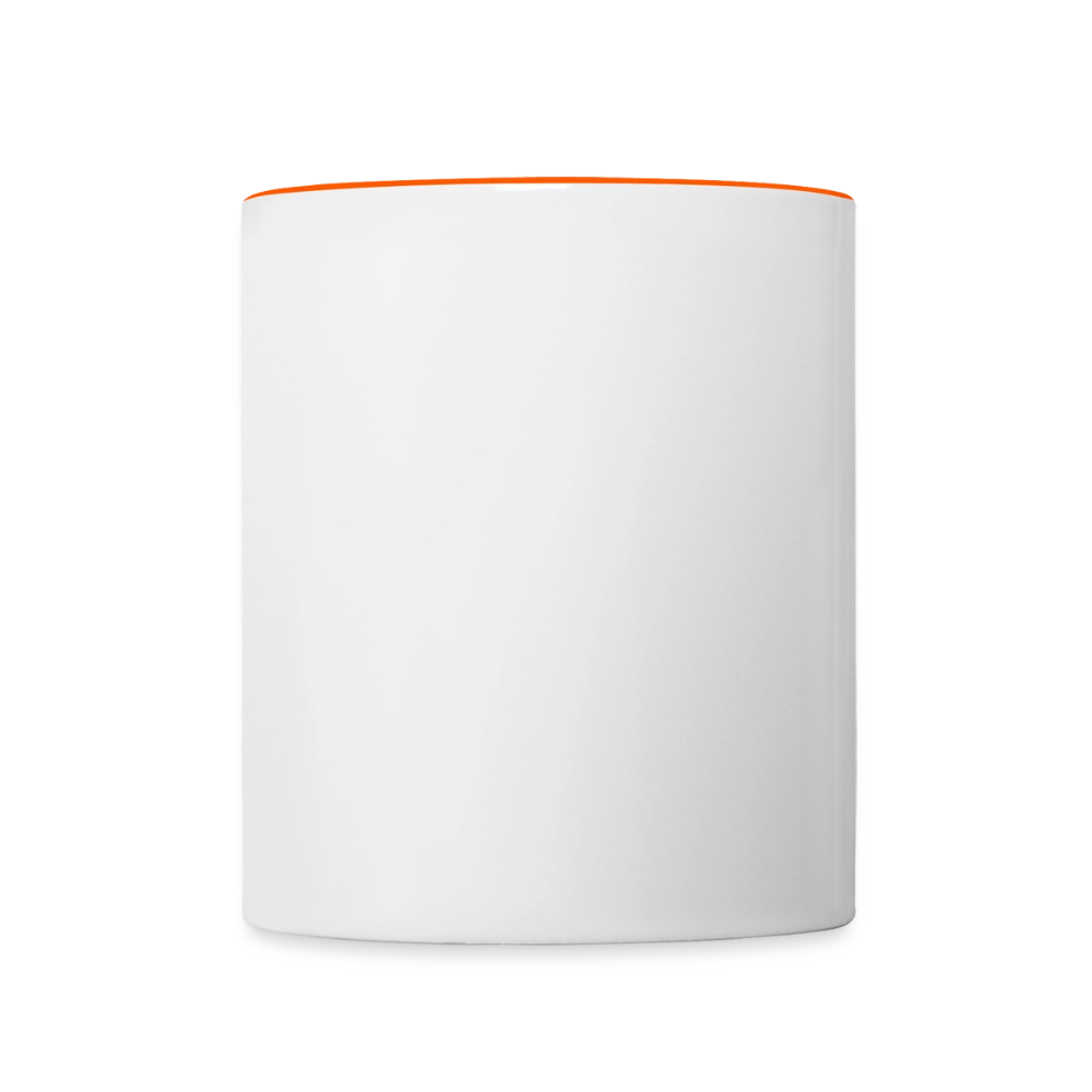 Tasse zweifarbig - Weiß/Orange