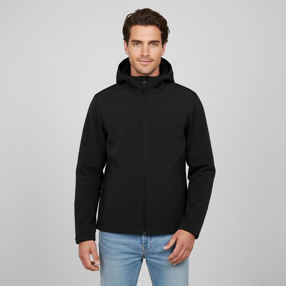 Recycelte Männer Softshell-Jacke von Stanley/Stella - Schwarz