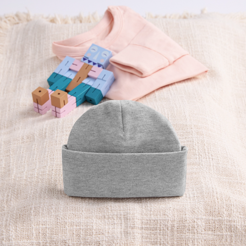 Baby Organic Mütze - Grau meliert