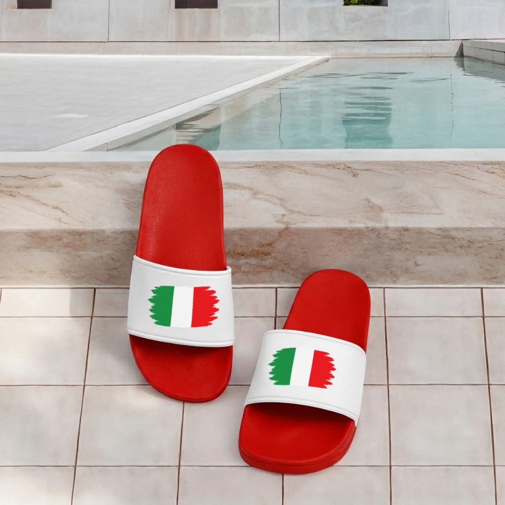 Männer Badelatschen "Italy" - Rot