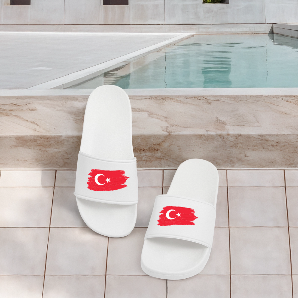 Männer Badelatschen "Türkiye" - Weiß