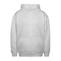 Unisex Kapuzenjacke - Hellgrau meliert