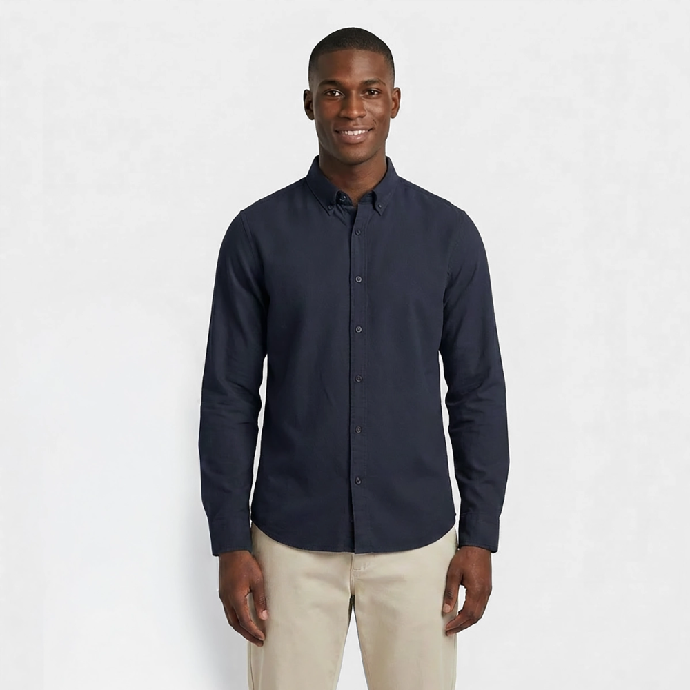 Männer Oxford Hemd von Stanley/Stella - Navy