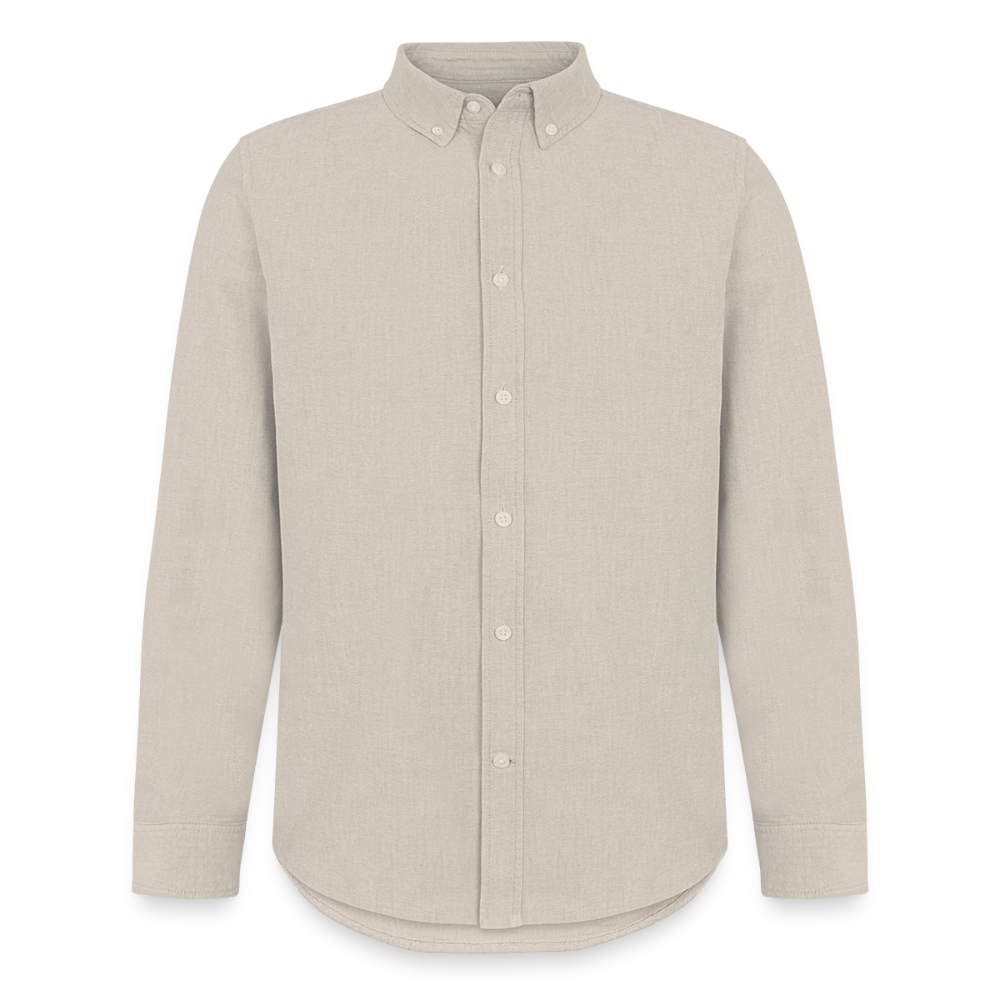 Männer Oxford Hemd von Stanley/Stella - Beige