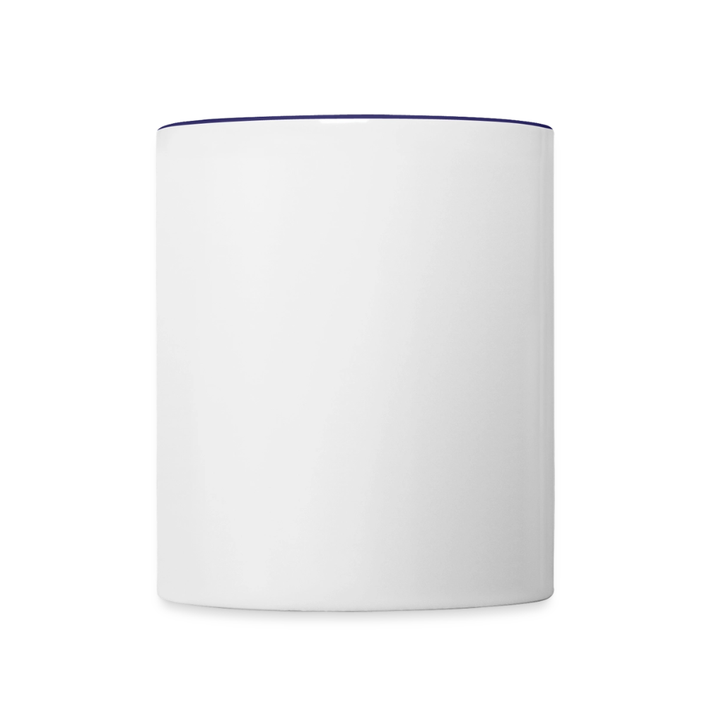 Tasse zweifarbig - Weiß/Kobaltblau