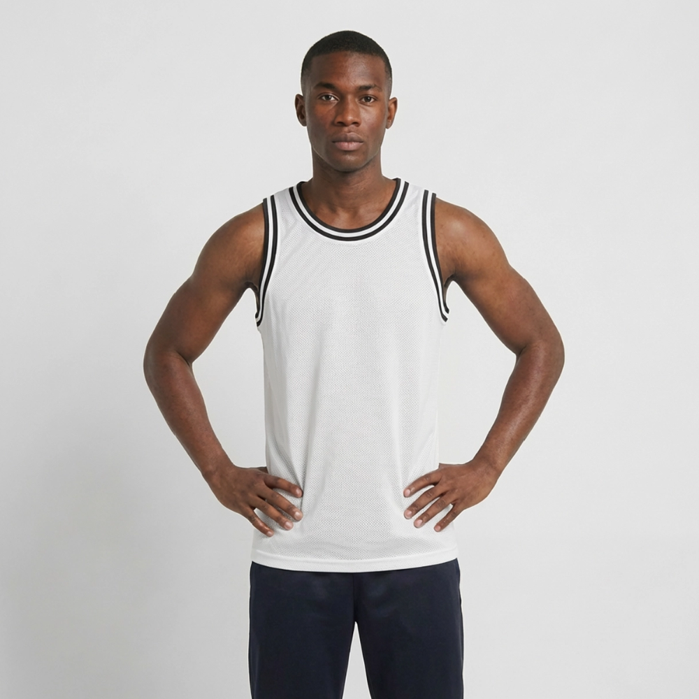 Männer Basketball-Trikot - Weiß/Schwarz
