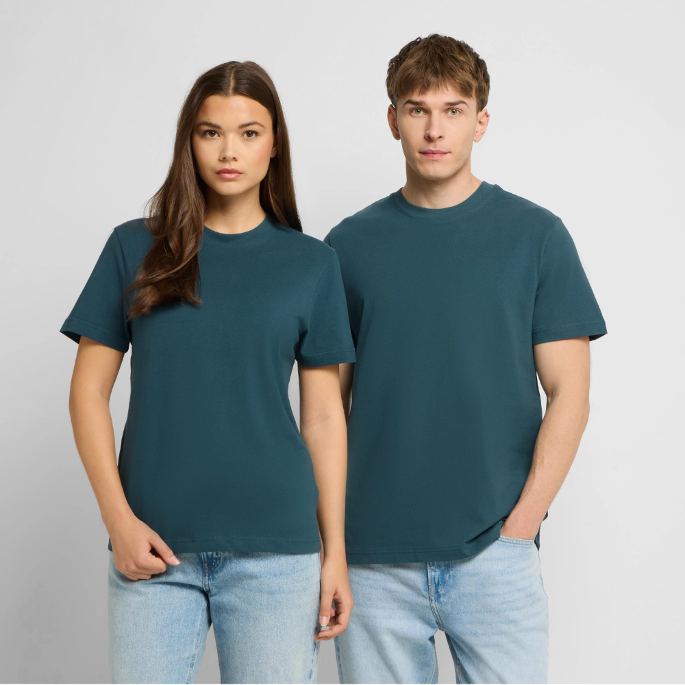 RELAXED FIT Unisex Organic T-Shirt - Dunkles Petrol
