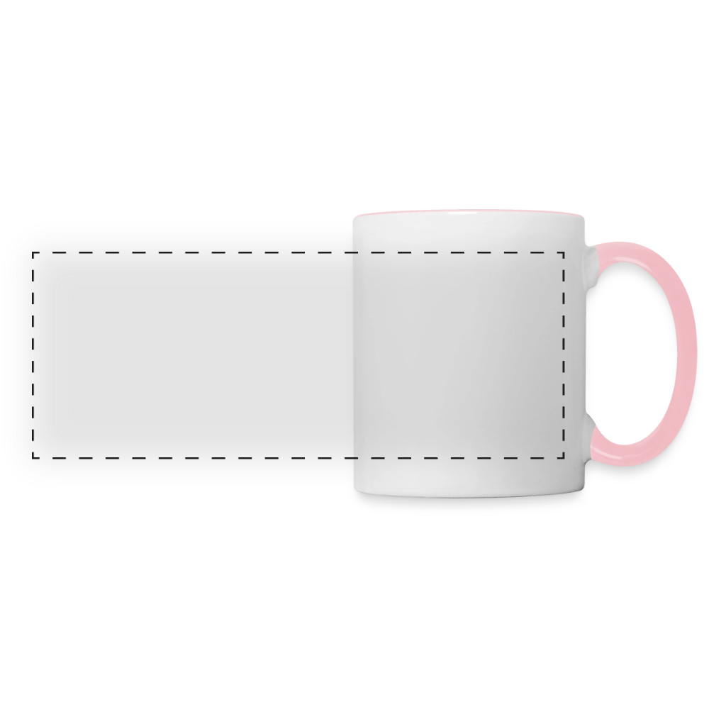 Panoramatasse - Weiß/Pink