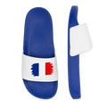 Frauen Badelatschen "France" - Königsblau