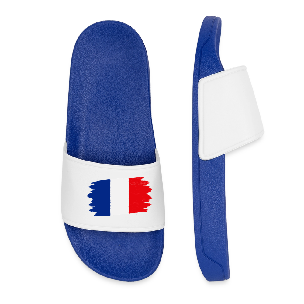 Frauen Badelatschen "France" - Königsblau