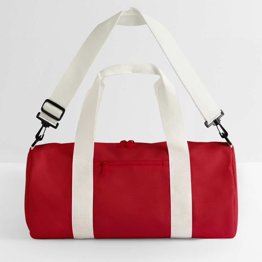 Recycelte Duffel Bag - Klassisches Rot/Offwhite