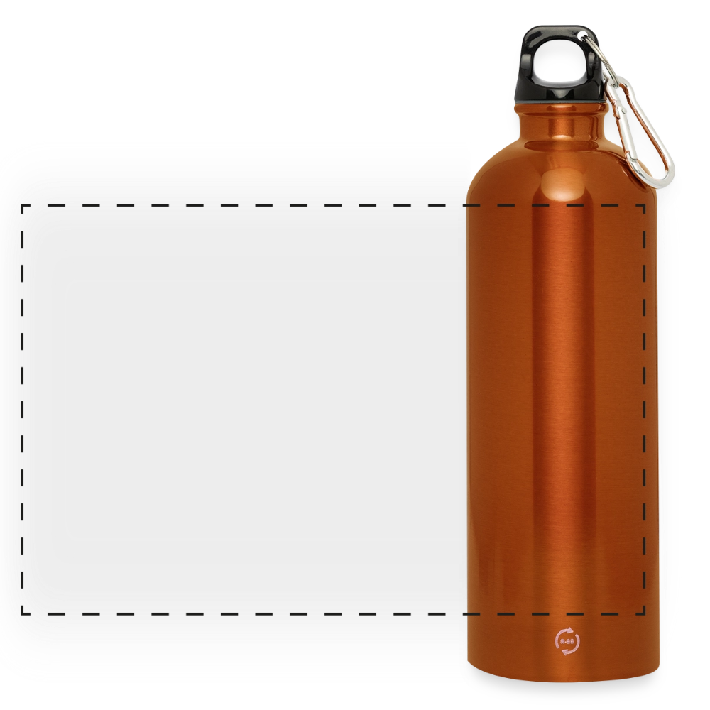 Panorama Trinkflasche mit Karabiner 750 ml - Orange