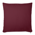 Sofakissen mit Füllung 44 x 44 cm - Burgunderrot