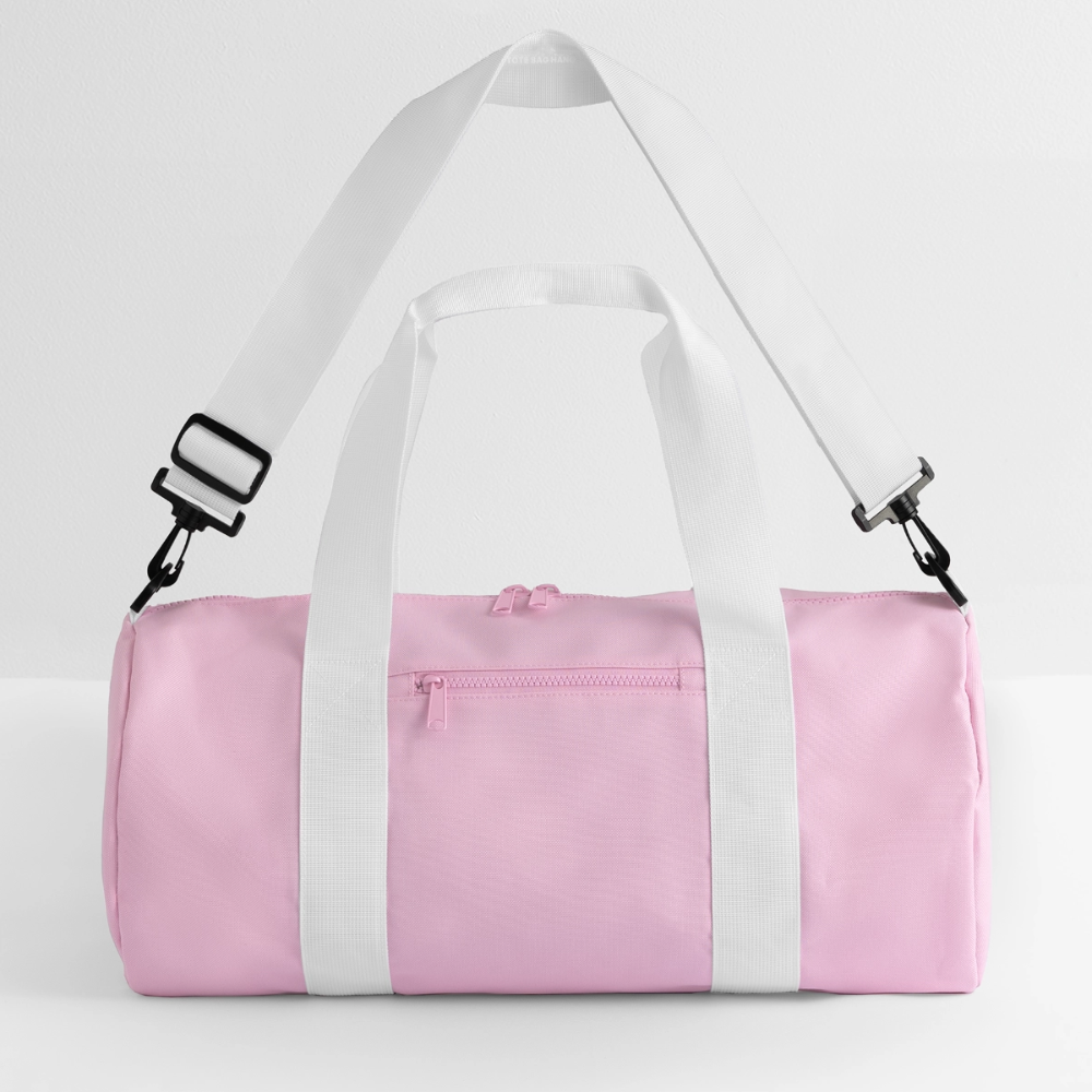Recycelte Duffel Bag - Rosa/Weiß