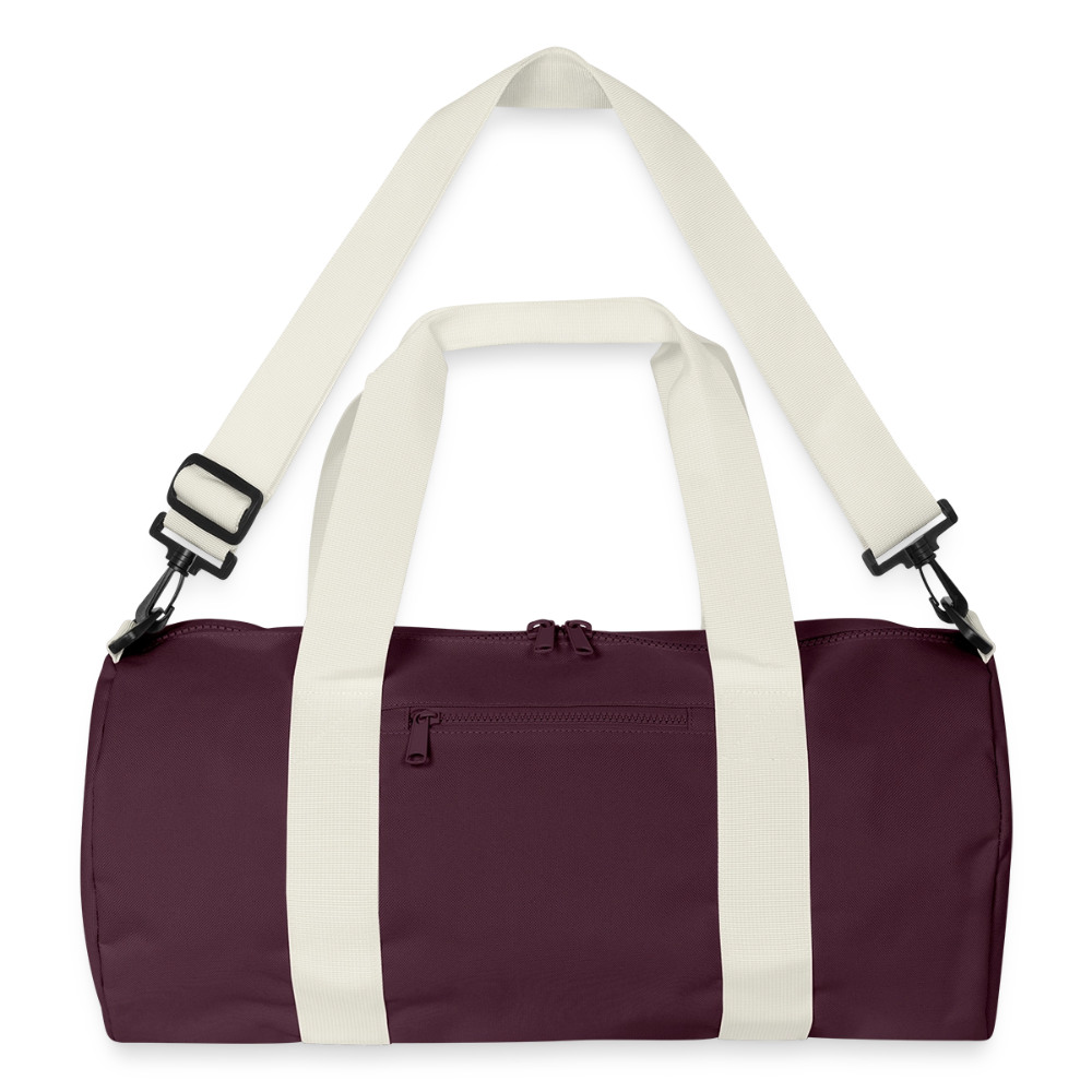Recycelte Duffel Bag - Bordeaux/Offwhite
