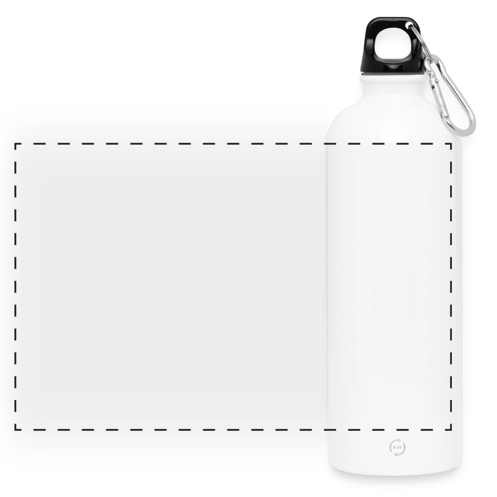 Panorama Trinkflasche mit Karabiner 750 ml - Weiß