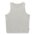 Cropped Frauen Organic Tank Top - Grau meliert