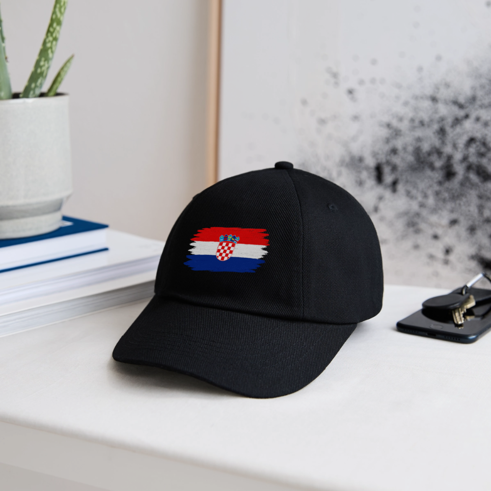 Kroatien Cap - Schwarz/Schwarz